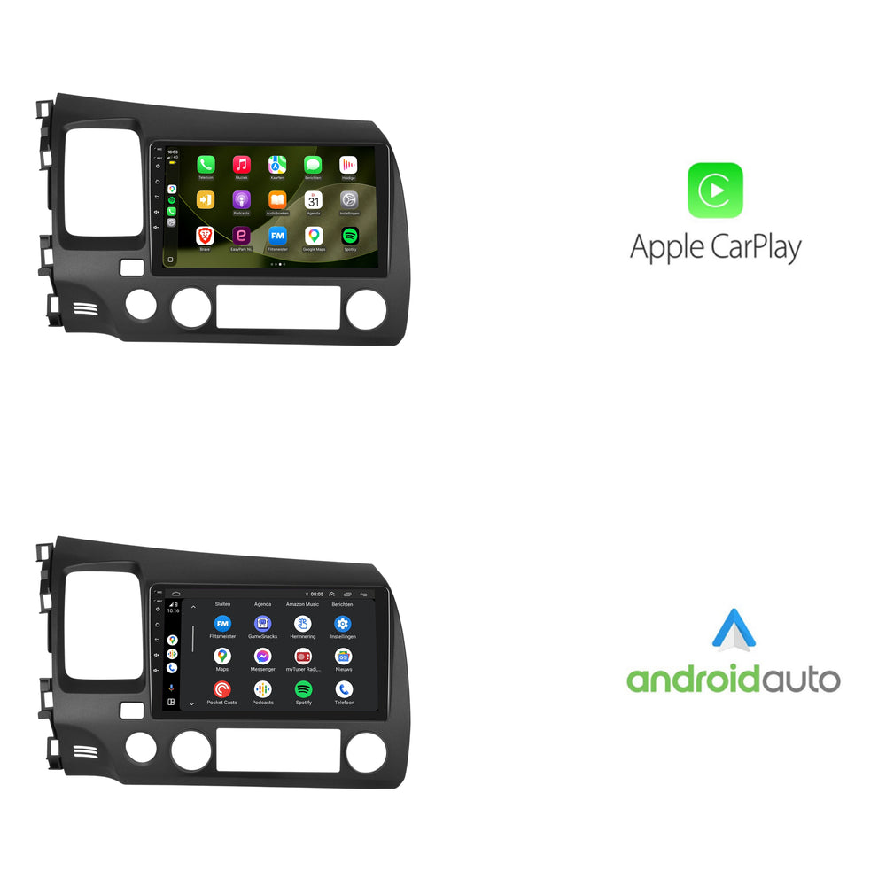 Honda Civic CarPlay | Android 13 | Car radio | 2007 to 2011 | Carplay & Android Auto
