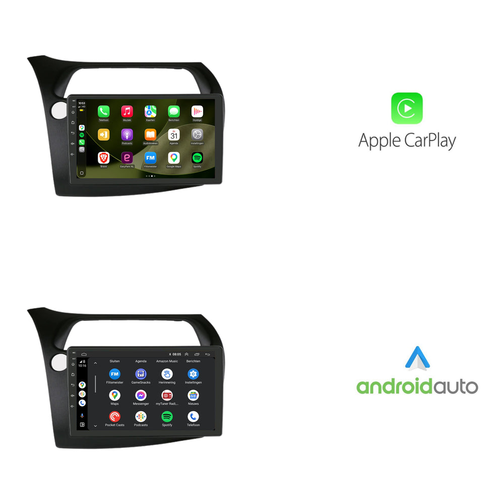 Honda Civic | Android 13 | Autoradio | 2005 t/m 2011 | CarPlay & Android Auto