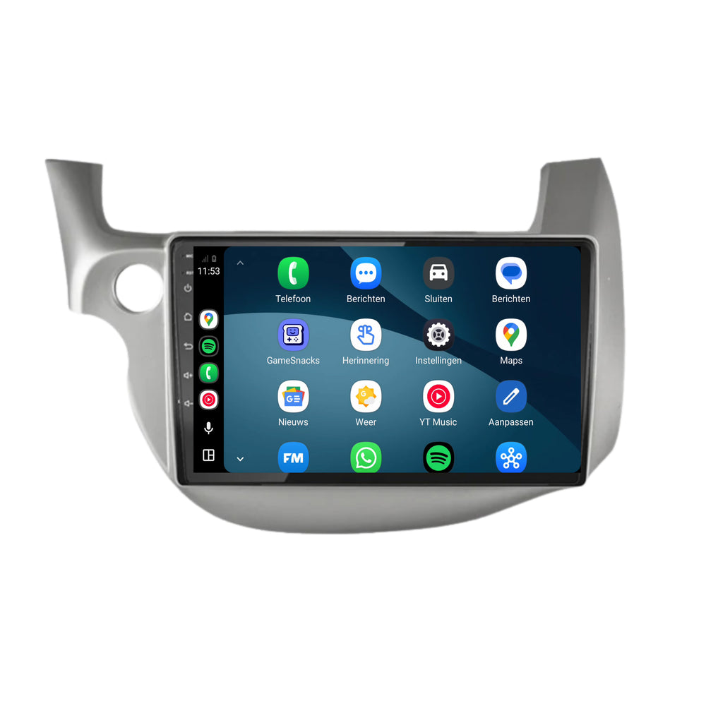 Honda Jazz CarPlay & Android Auto radio | 2008 t/m 2013 | 10 inch | Android 15 | Grijs | CTX-7127