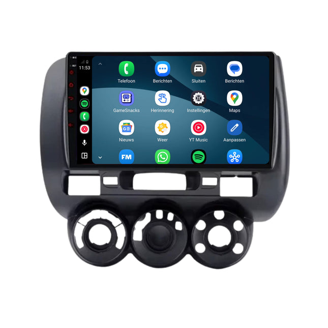 راديو Honda Jazz مع CarPlay وAndroid Auto | 2002–2008 | 9 بوصات | Android 15 | CTX-7291