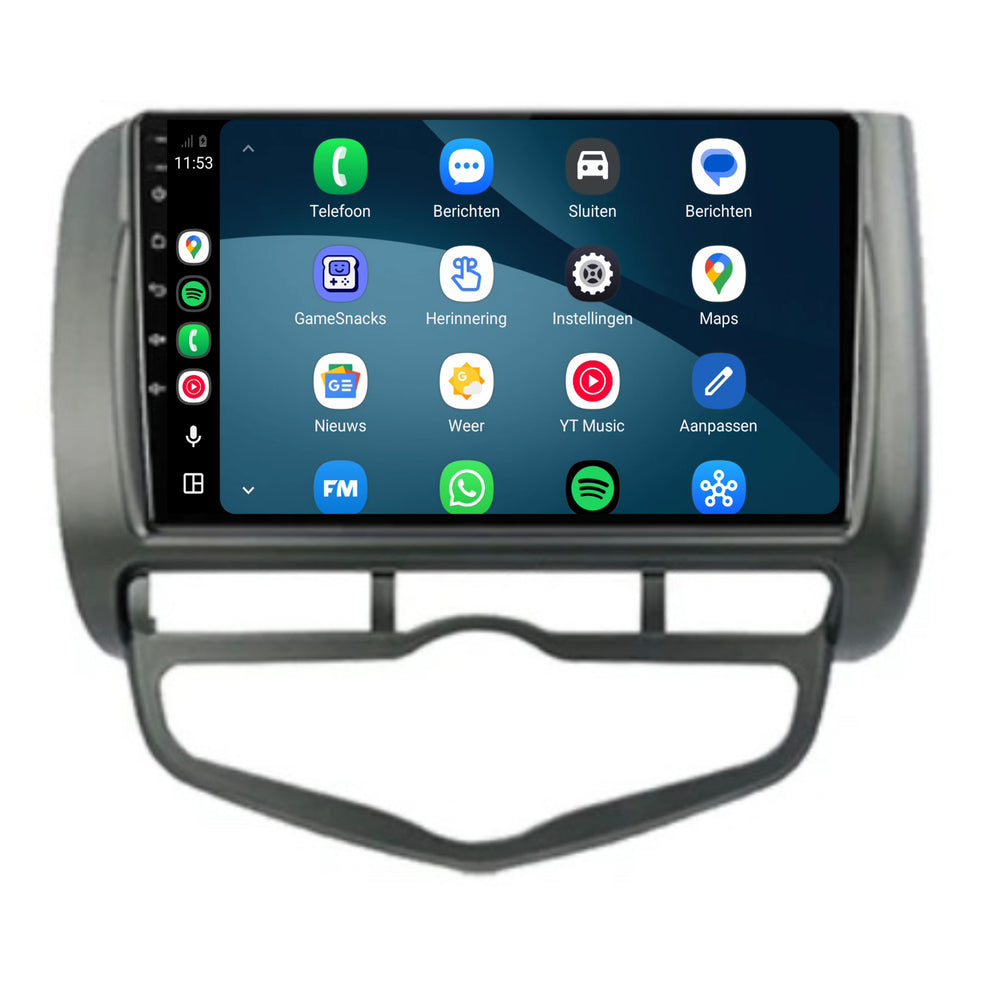 راديو Honda Jazz مع CarPlay وAndroid Auto | 2005–2008 | 9 بوصات | Android 15 | CTX-7202