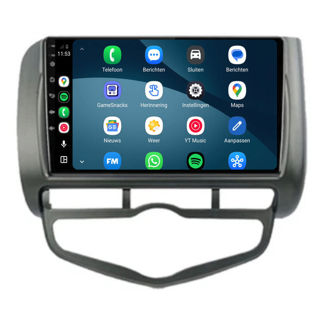 راديو Honda Jazz مع CarPlay وAndroid Auto | 2005–2008 | 9 بوصات | Android 15 | CTX-7202