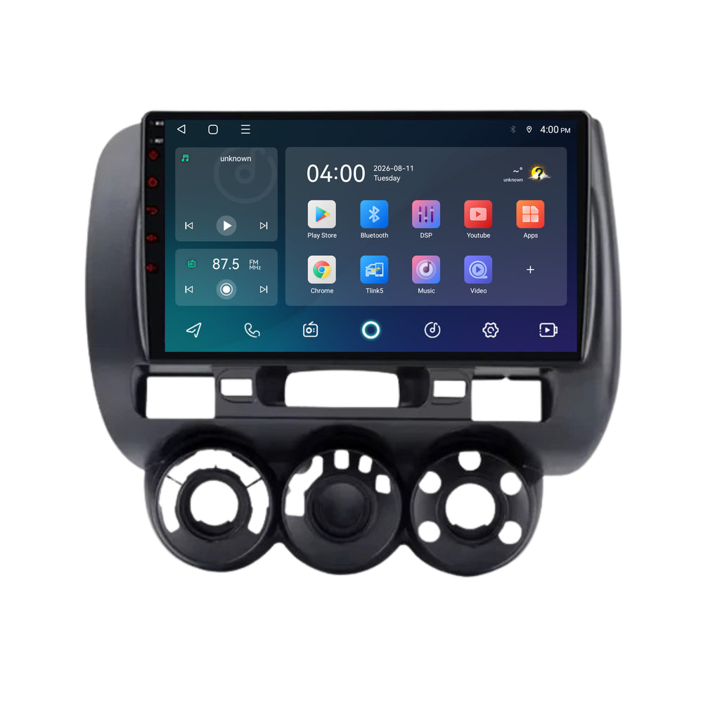 راديو Honda Jazz مع CarPlay وAndroid Auto | 2002–2008 | 9 بوصات | Android 15 | CTX-7291