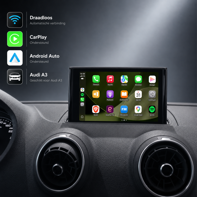 Audi A3, Audi S3 en Audi RS3 | 2013 t/m 2020 | CarPlay & Android Auto Box | MIB