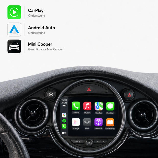 MINI Cooper | 2006 t/m 2010 | CarPlay & Android Auto Box