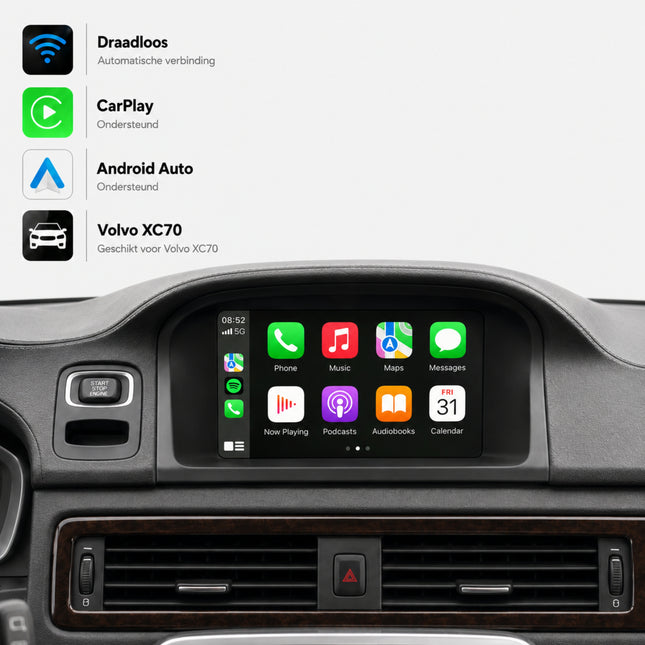 Volvo XC70 | 2014 t/m 2016 | CarPlay & Android Auto Box | Sensus Connect