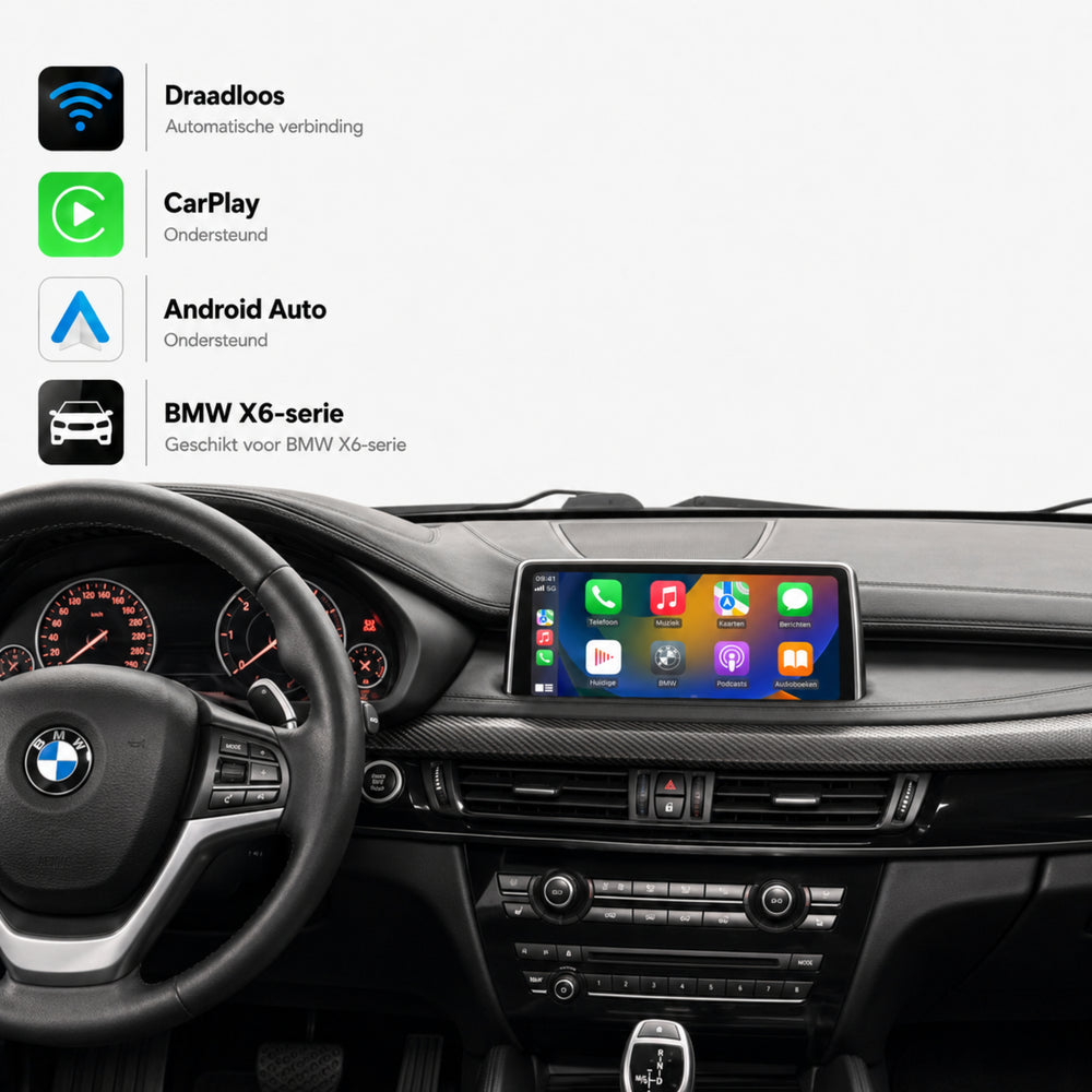 BMW X6 F16 | 2013 t/m 2017 | CarPlay & Android Auto Box | NBT