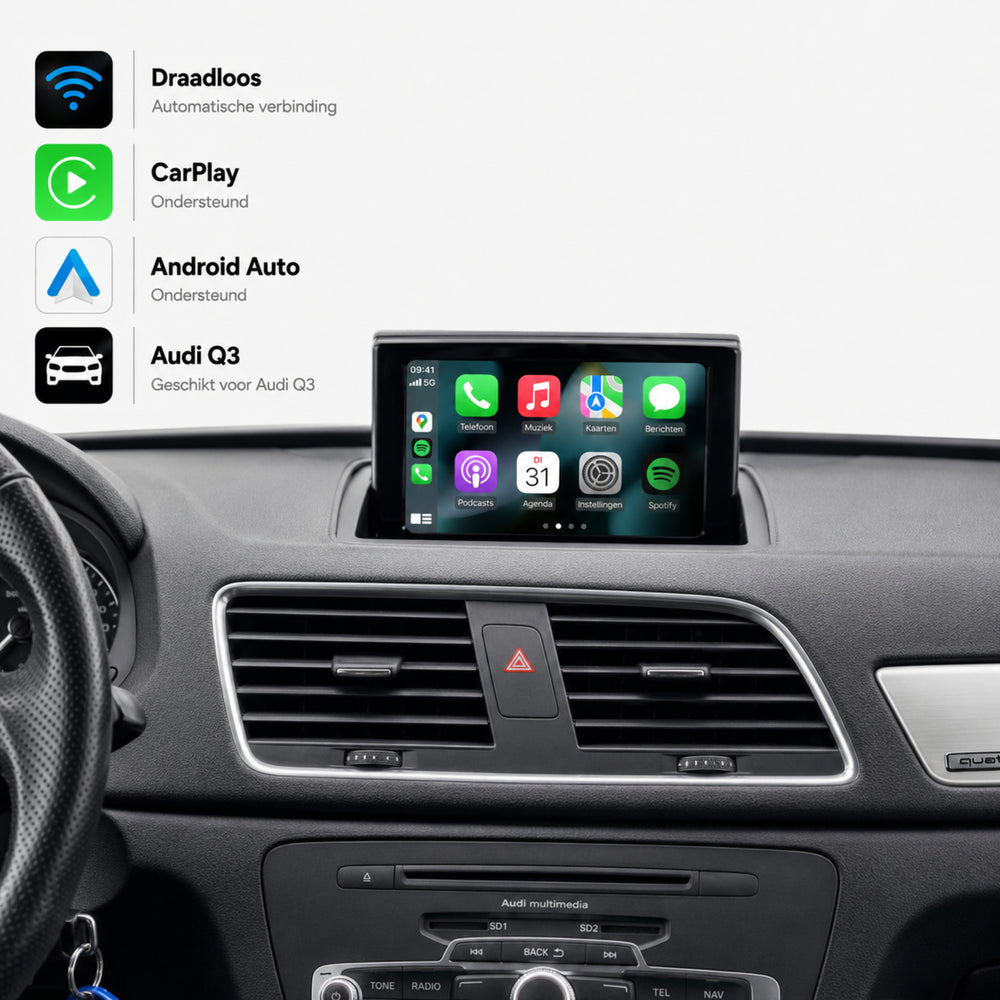 Audi Q3 en Audi RSQ3 | 2011 t/m 2018 | CarPlay & Android Auto Box | MMI 2G