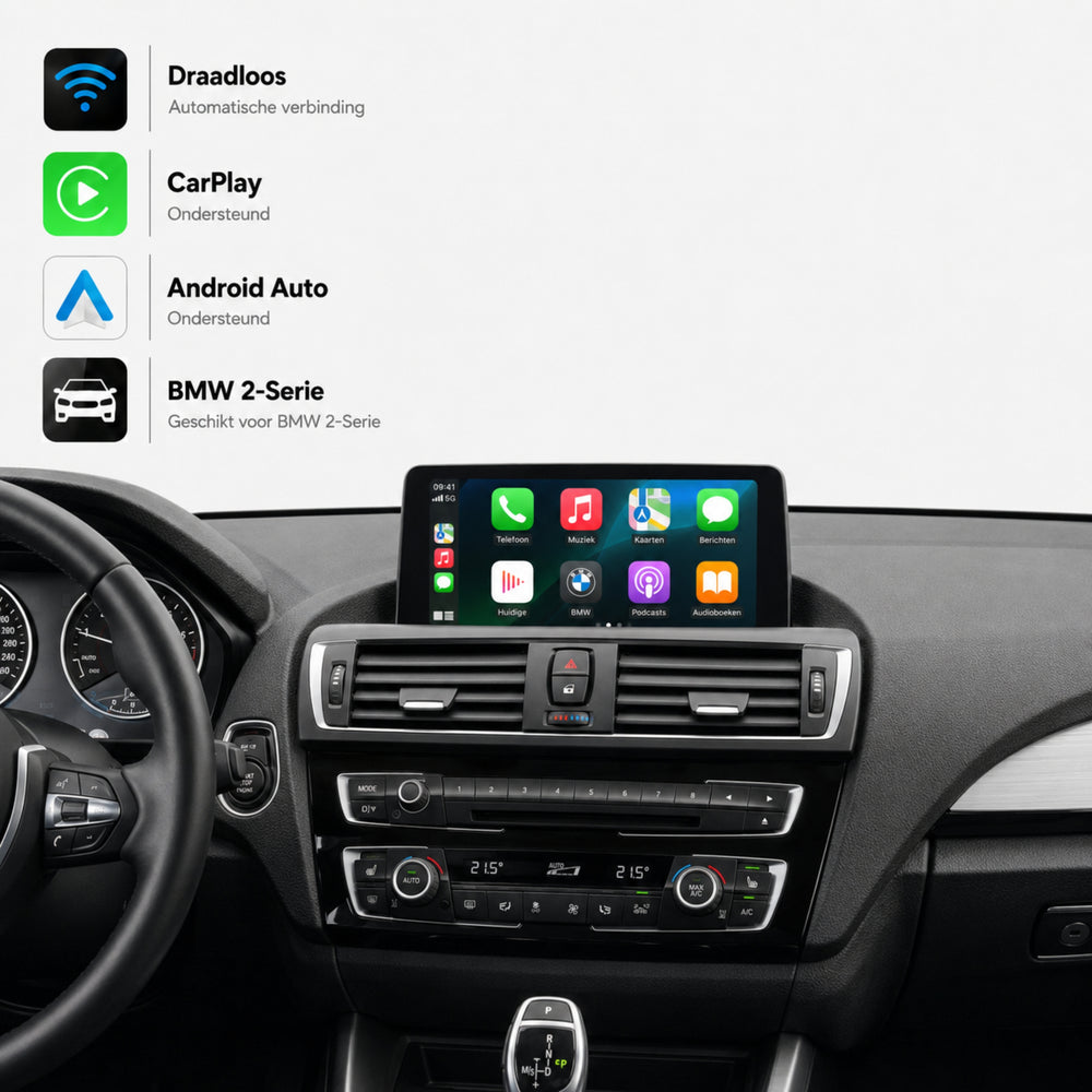 Davilon CarPlay y Android Auto Box | Adecuado para BMW Serie 2 | 2016 a 2021