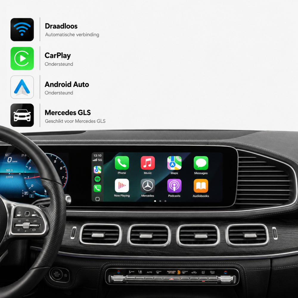 Mercedes GLS-Klasse X167 | 2020 t/m 2026 | CarPlay & Android Auto Box | NTG 6.0 (MBUX)