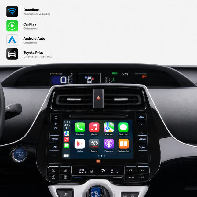 Toyota Prius | 2016 t/m 2018 | CarPlay & Android Auto Box | Touch 2 | Fujitsu