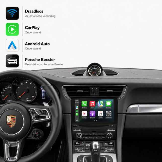 Porsche 718 Boxster (982) | 2016 t/m 2024 | CarPlay & Android Auto Box | PCM 4.0