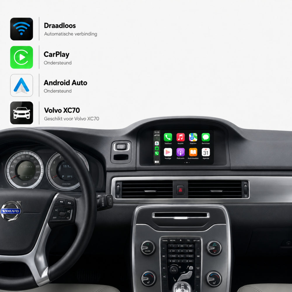 Volvo XC70 | 2011 t/m 2014 | CarPlay & Android Auto Box | Sensus