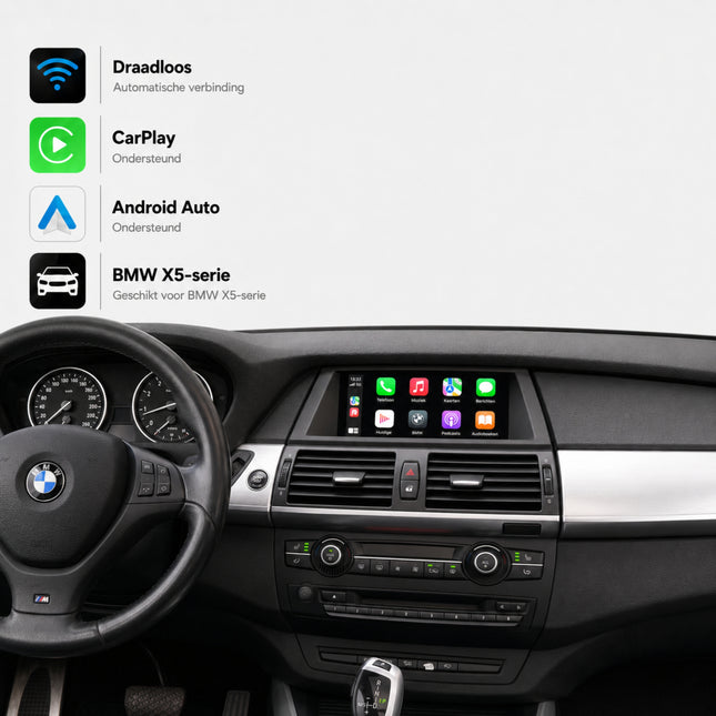 Davilon CarPlay y Android Auto Box | Apto para BMW X5 | 2010 a 2013