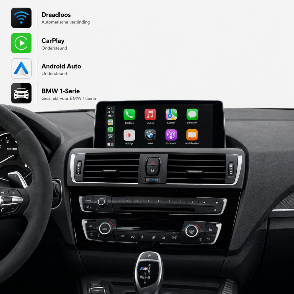 Davilon CarPlay y Android Auto Box | Adecuado para BMW Serie 1 | 2016 a 2019