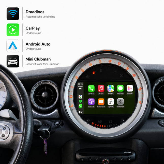 MINI Clubman | 2007 t/m 2010 | CarPlay & Android Auto Box
