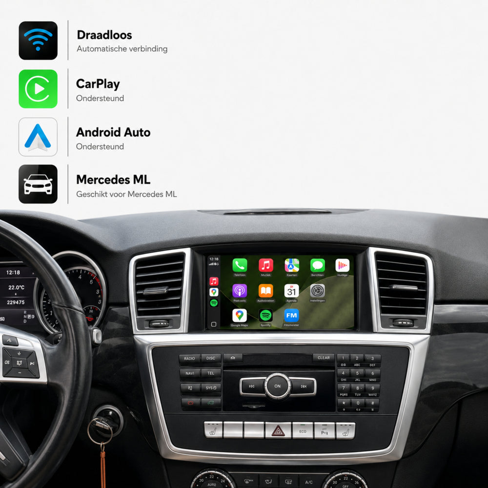 Mercedes ML W166 | 2011 t/m 2015 | CarPlay & Android Auto Box