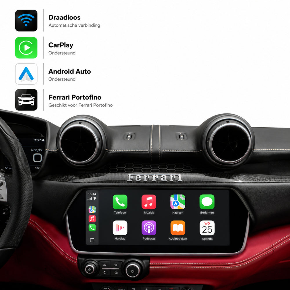Ferrari Portofino | 2017 t/m 2023 | CarPlay & Android Auto Box | MIB3