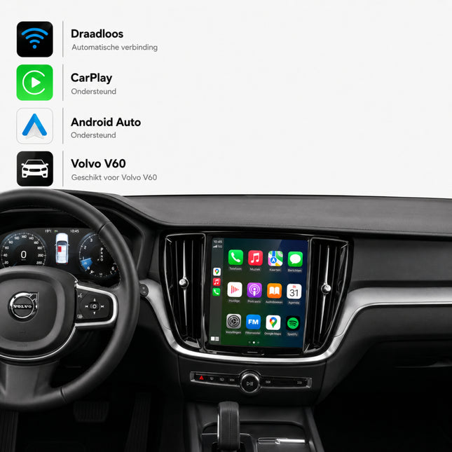 Volvo V60 | 2018 t/m 2021 | CarPlay & Android Auto Box | Sensus Navigation