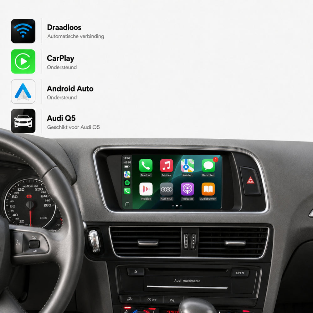 Audi Q5 en Audi SQ5 | 2008 t/m 2017 | CarPlay & Android Auto Box | MMI 2G