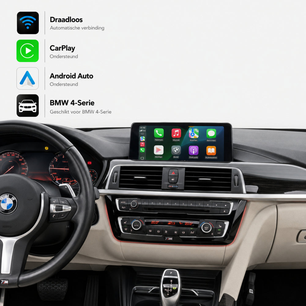 Davilon CarPlay y Android Auto Box | Adecuado para BMW Serie 4 | 2016 a 2020