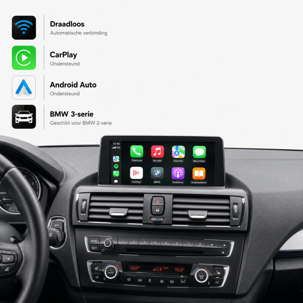 Davilon CarPlay y Android Auto Box | Adecuado para BMW Serie 3 | 2014 a 2017