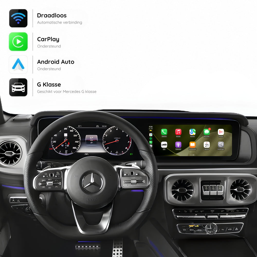 Mercedes G-Klasse W463 | 2018 t/m 2024 | CarPlay & Android Auto Box | NTG 5.5