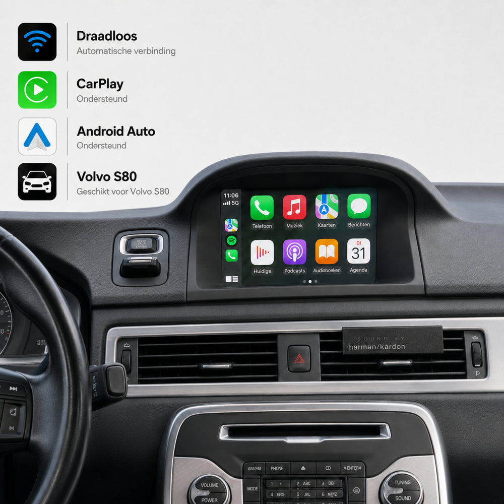 Volvo S80 | 2014 to 2016 | CarPlay & Android Auto Box | Sensus Connect