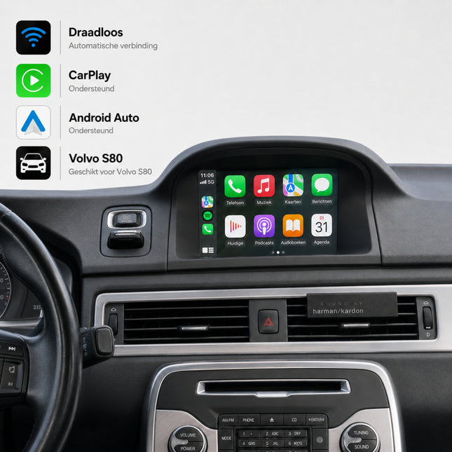 Volvo S80 | 2014 t/m 2016 | CarPlay & Android Auto Box | Sensus Connect