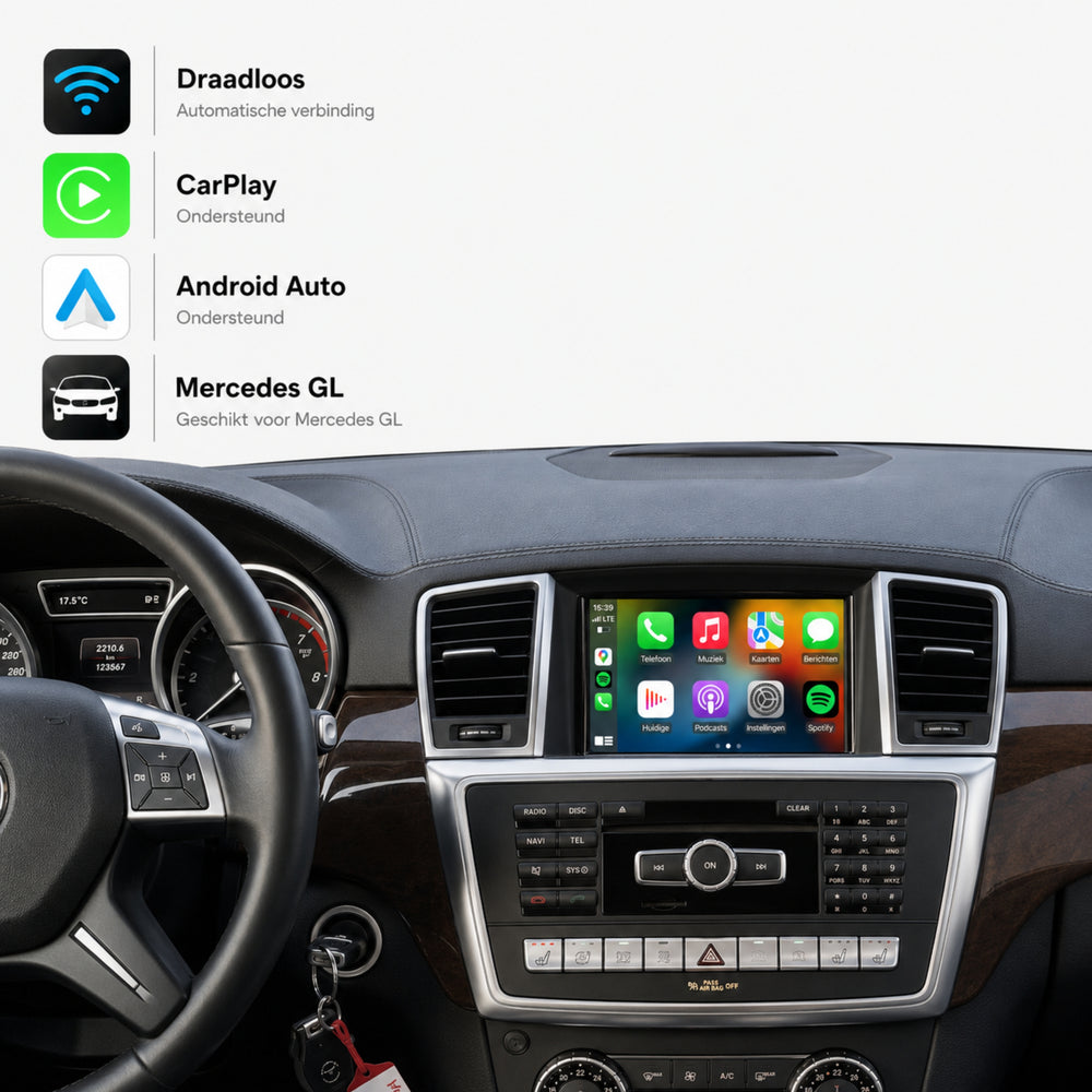 Mercedes GL-Klasse X166 | 2012 t/m 2016 | CarPlay & Android Auto Box