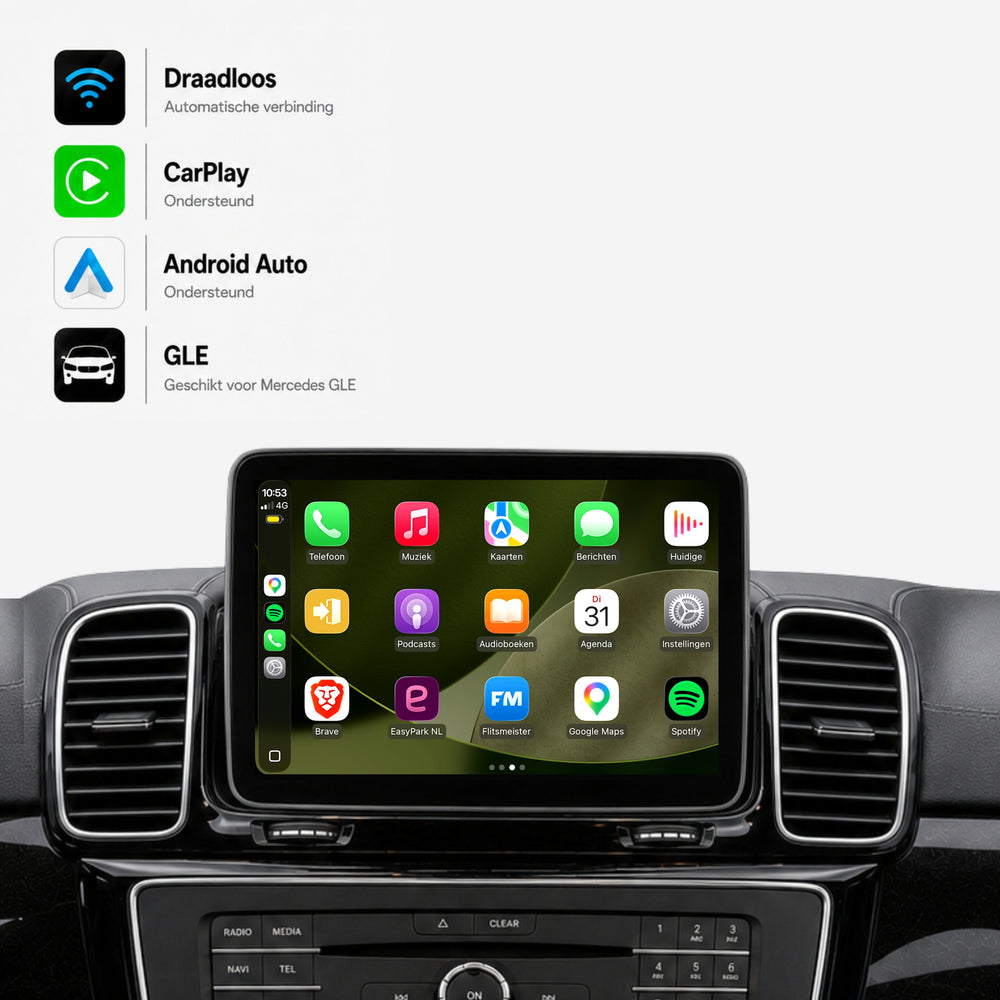 Mercedes GLE-Klasse W292 | 2015 t/m 2019 | CarPlay & Android Auto Box | NTG 5.0