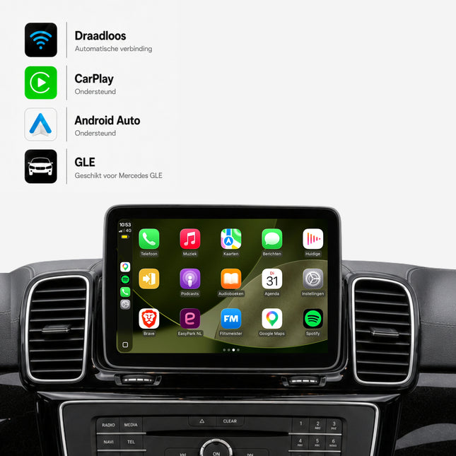 Mercedes GLE-Klasse W292 | 2015 t/m 2019 | CarPlay & Android Auto Box | NTG 5.0