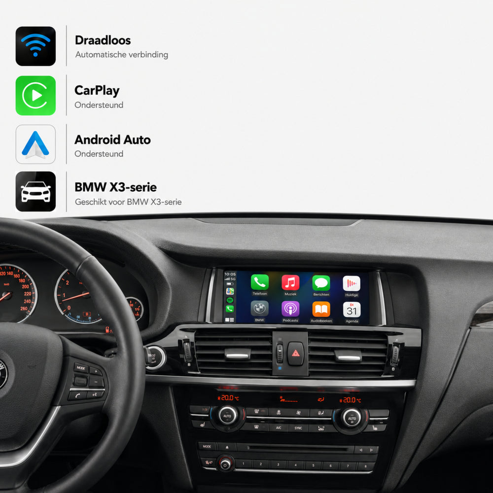 BMW X3 F25 | 2013 t/m 2017 | CarPlay & Android Auto Box | NBT