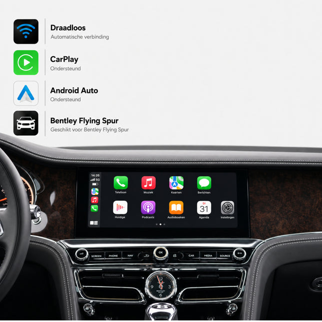 Bentley Flying Spur | 2020 t/m 2025 | CarPlay & Android Auto Box | MIB3