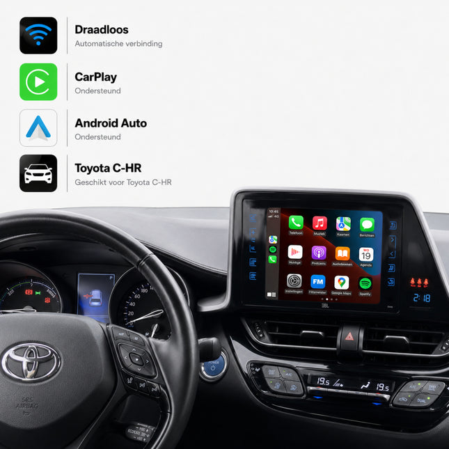 Toyota C-HR | 2016 t/m 2019 | CarPlay & Android Auto Box | Touch 2 | Fujitsu
