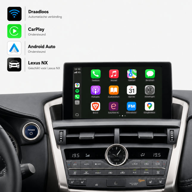 Lexus NX | 2014 t/m 2017 | CarPlay & Android Auto Box | Draaiknop