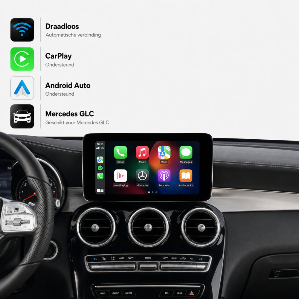 Mercedes GLC-Klasse W253 | 2019 t/m 2022 | CarPlay & Android Auto Box | NTG 6.0 (MBUX)