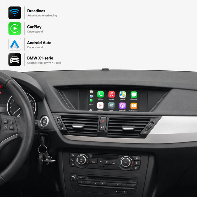 Davilon CarPlay y Android Auto Box | Apto para BMW X1 | 2009 a 2013