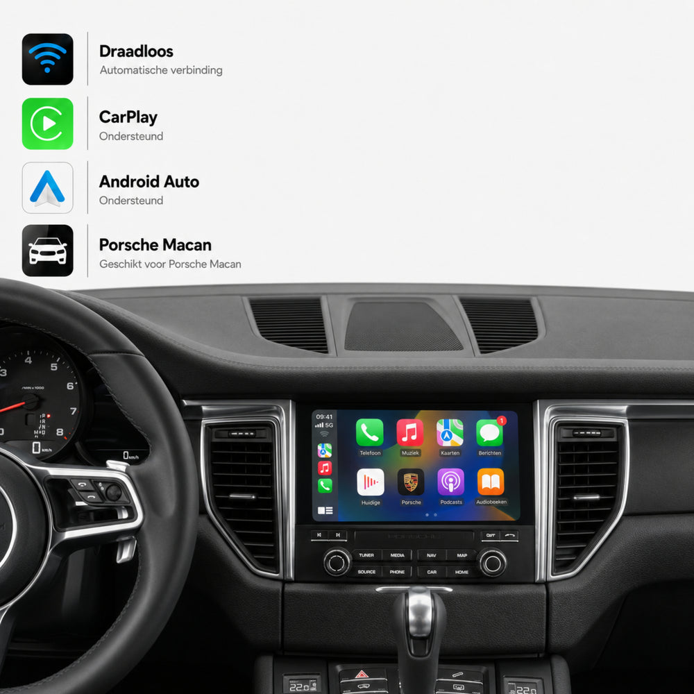 Porsche Macan (95B) | 2016 t/m 2018 | CarPlay & Android Auto Box | PCM 4.0