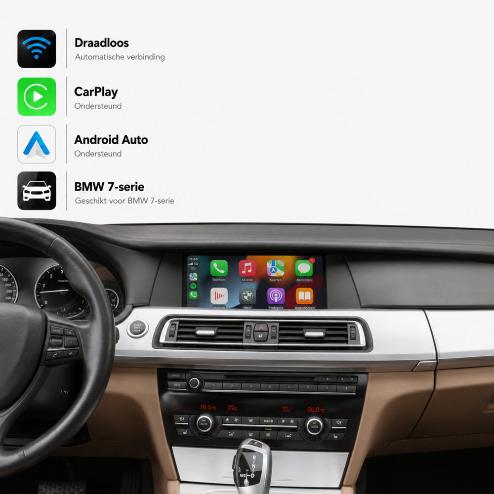 BMW 7 Serie E65/E66/F01/F02 | 2007 t/m 2012 | CarPlay & Android Auto Box | CIC
