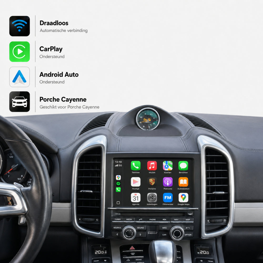 Porsche Cayenne (958) | 2010 t/m 2016 | CarPlay & Android Auto Box | PCM 3.1