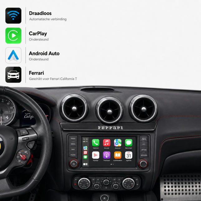 Ferrari California T | 2015 t/m 2018 | CarPlay & Android Auto Box
