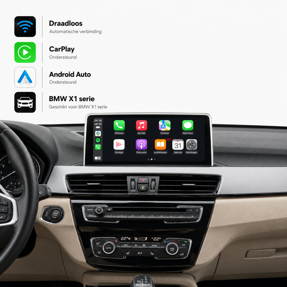 Davilon CarPlay y Android Auto Box | Apto para BMW X1 | 2013 a 2018