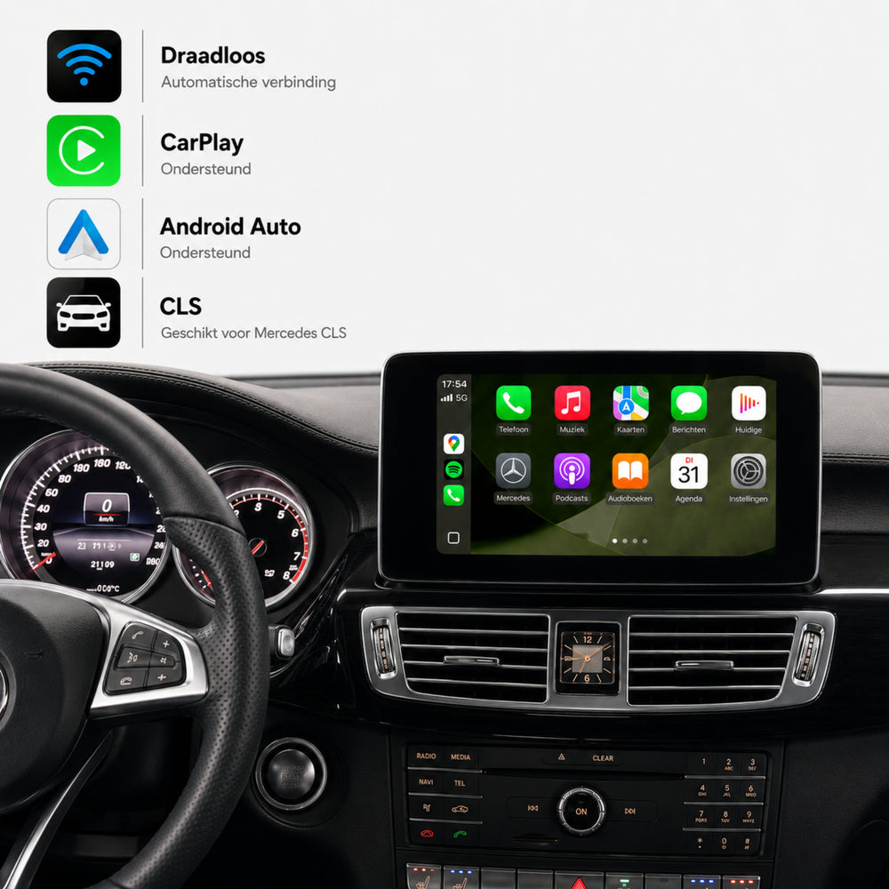 Mercedes CLS-Klasse W218 | 2015 t/m 2017 | CarPlay & Android Auto Box | NTG 5.0