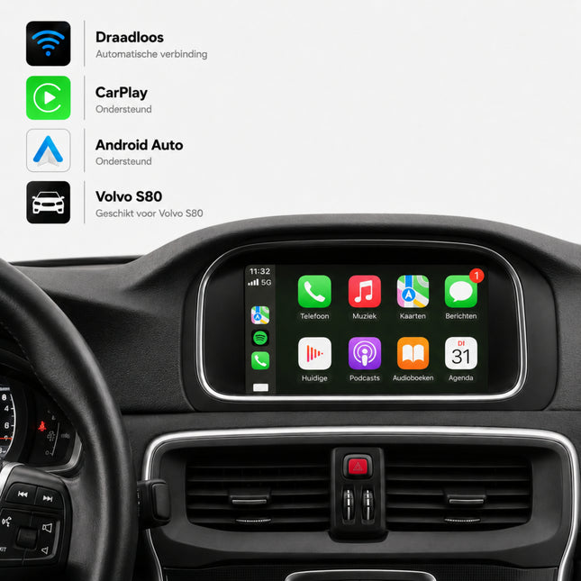 Volvo V40 | 2014 t/m 2020 | CarPlay & Android Auto Box | Sensus Connect