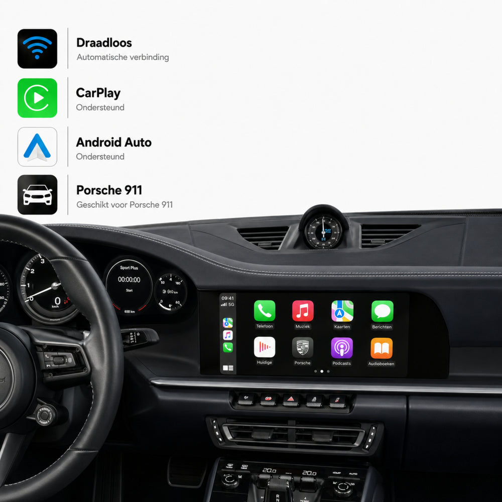 Porsche 911 | 2019 t/m 2026 | CarPlay & Android Auto Box | MIB3
