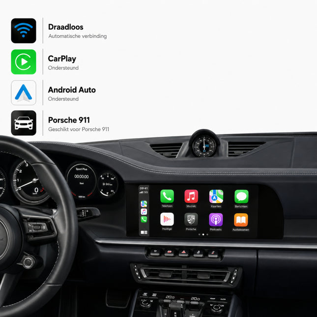 Porsche 911 | 2019 t/m 2026 | CarPlay & Android Auto Box | MIB3