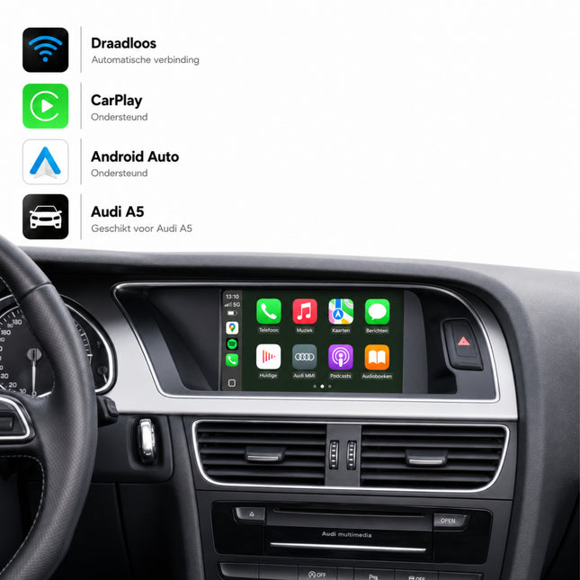 Audi A5, Audi S5 en Audi RS5 | 2007 t/m 2016 | CarPlay & Android Auto Box | MMI 2G
