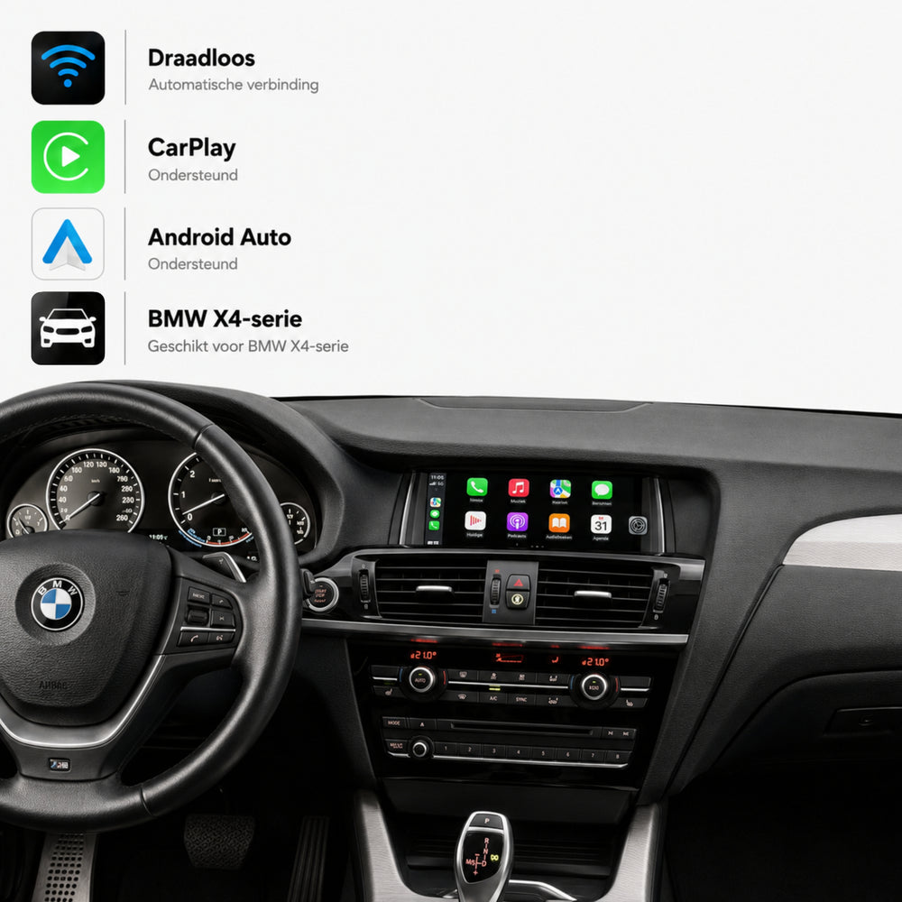 BMW X4 F26 | 2014 t/m 2016 | CarPlay & Android Auto Box | NBT