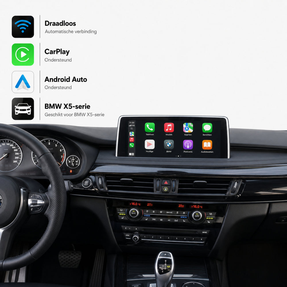 BMW X5 F15 | 2013 t/m 2017 | CarPlay & Android Auto Box | NBT